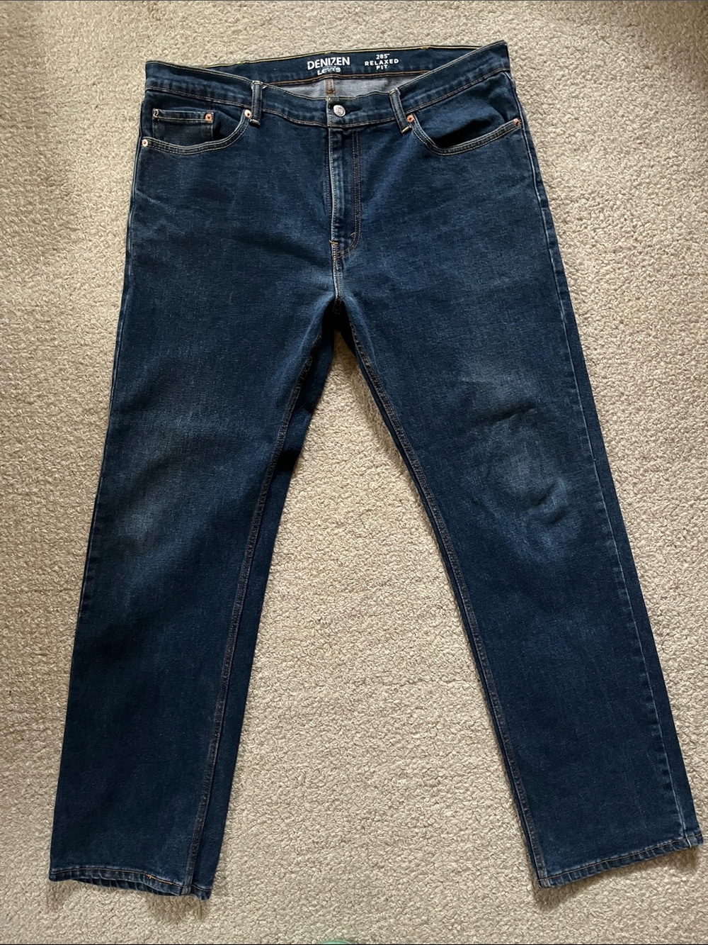 Denizen from Levi's Men's Indigo Straight Jeans Size - 38 x 34